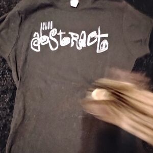 Club Abstract Tee with White Print